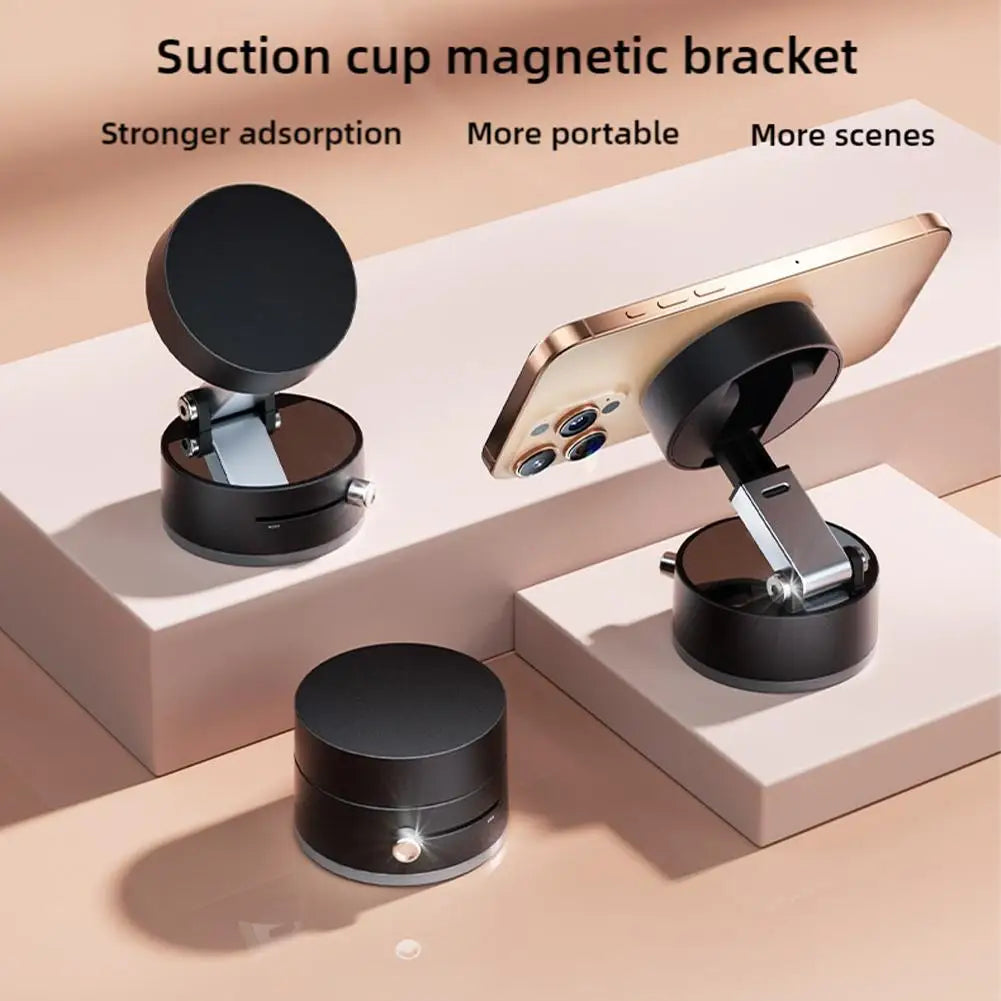 Doppelseitiger magnetischer Telefonhalter mit Saugnapf, fauler multifunktionaler faltbarer Aufbewahrungshalter, Vakuum-Saugnapf-Telefonhalter
