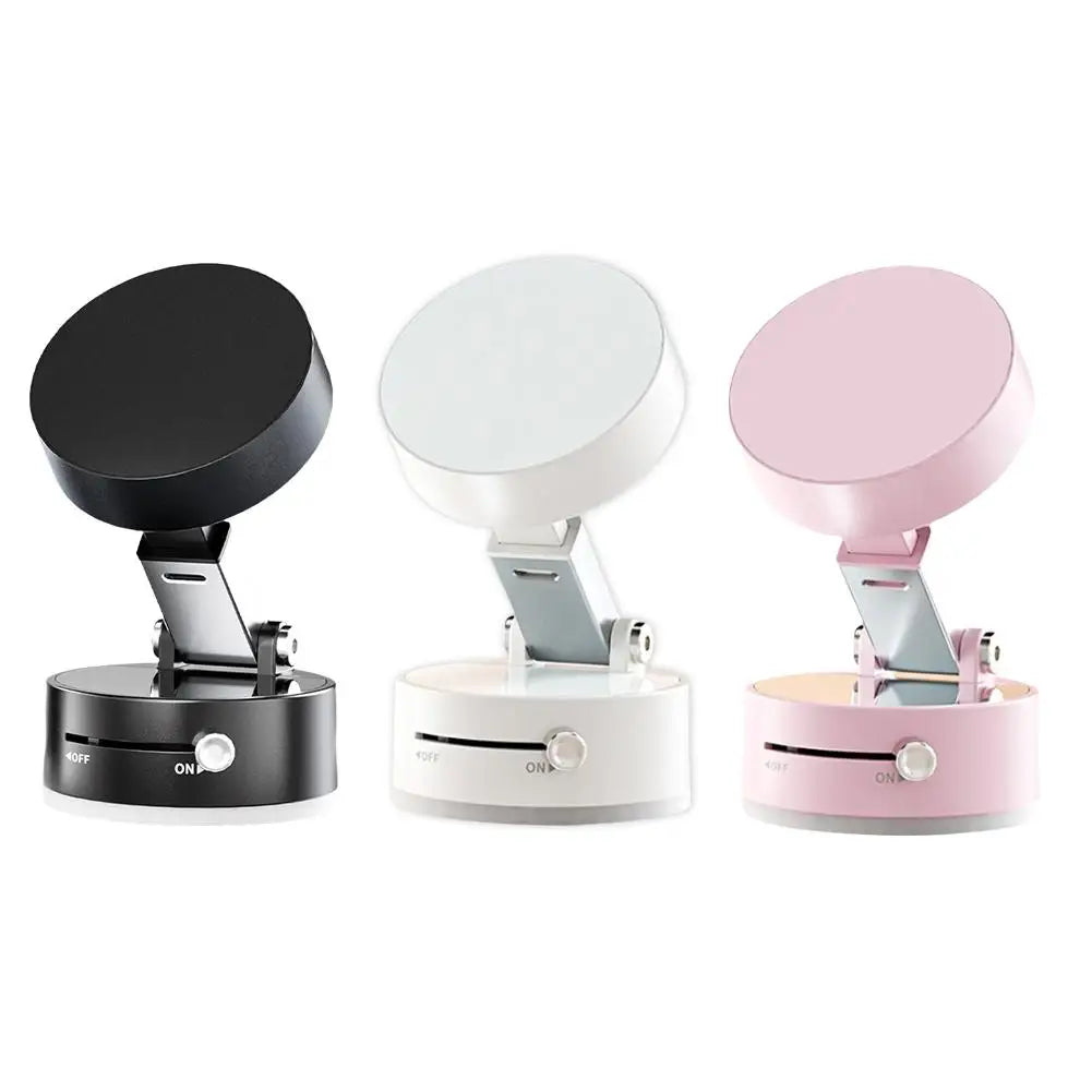 Doppelseitiger magnetischer Telefonhalter mit Saugnapf, fauler multifunktionaler faltbarer Aufbewahrungshalter, Vakuum-Saugnapf-Telefonhalter