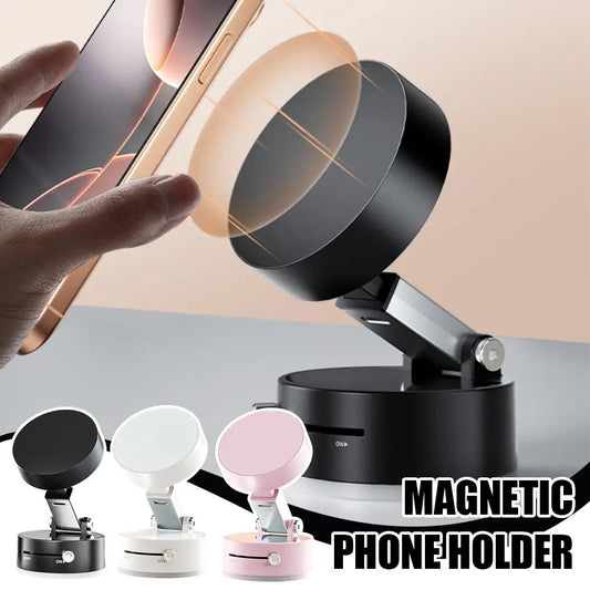 Doppelseitiger magnetischer Telefonhalter mit Saugnapf, fauler multifunktionaler faltbarer Aufbewahrungshalter, Vakuum-Saugnapf-Telefonhalter