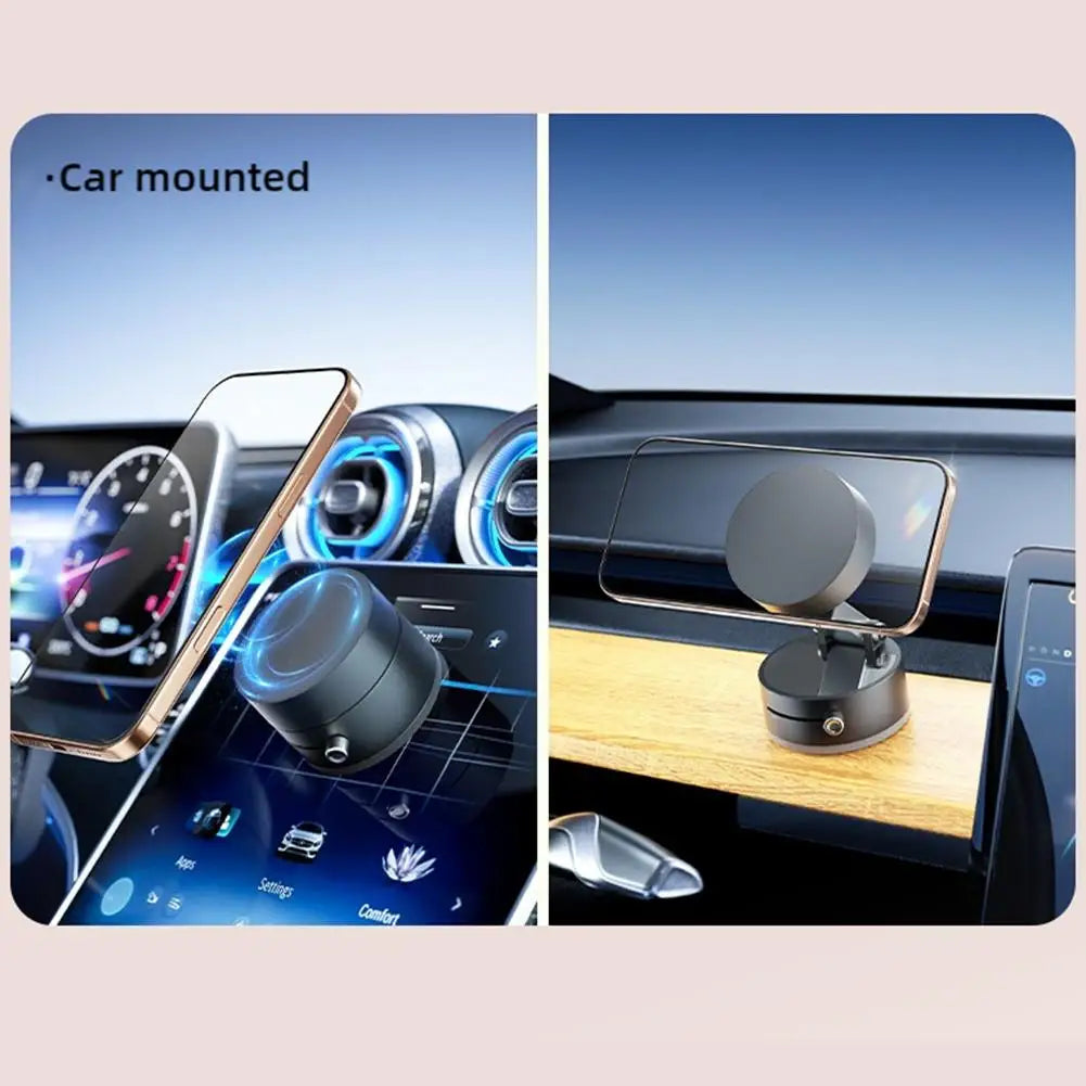 Doppelseitiger magnetischer Telefonhalter mit Saugnapf, fauler multifunktionaler faltbarer Aufbewahrungshalter, Vakuum-Saugnapf-Telefonhalter