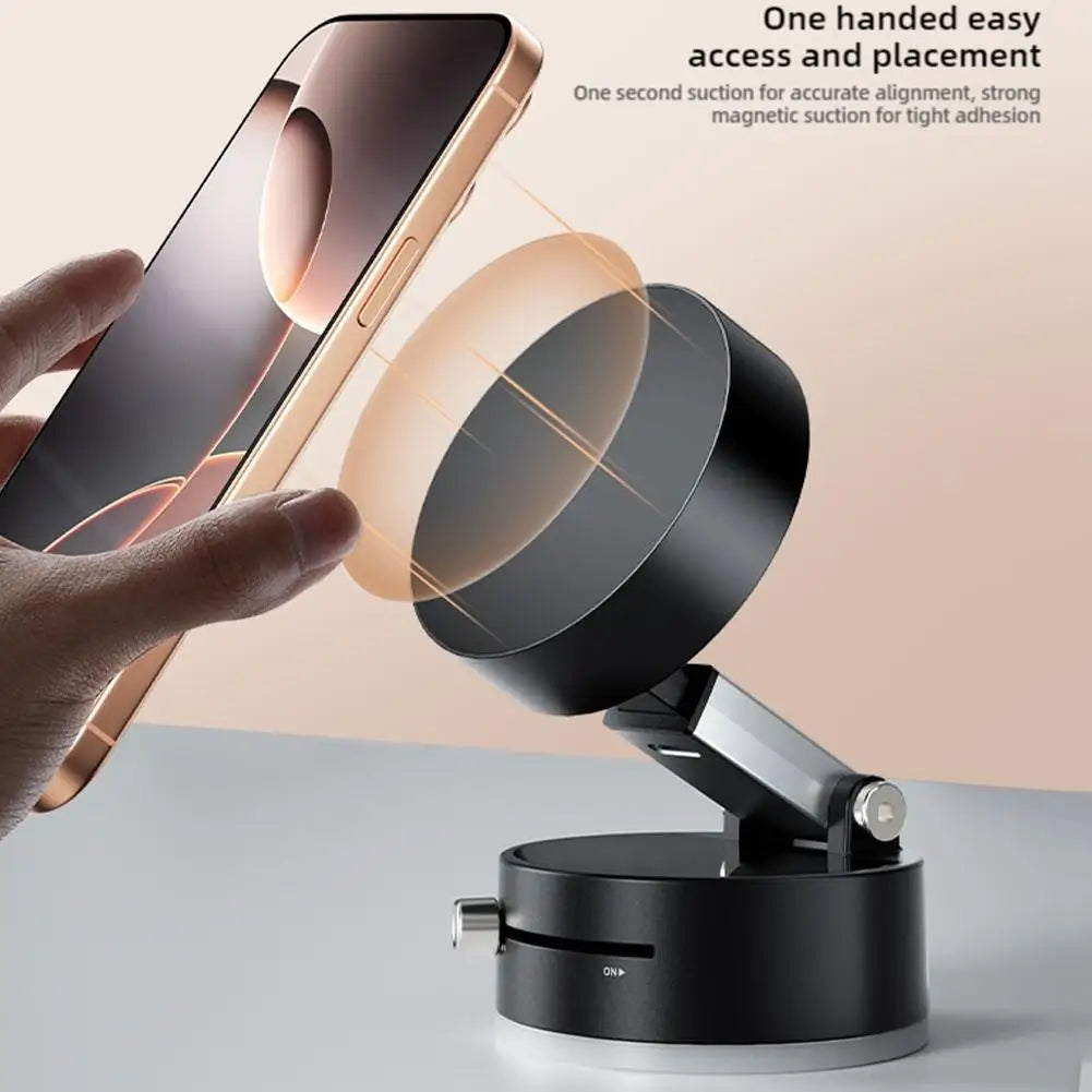 Doppelseitiger magnetischer Telefonhalter mit Saugnapf, fauler multifunktionaler faltbarer Aufbewahrungshalter, Vakuum-Saugnapf-Telefonhalter